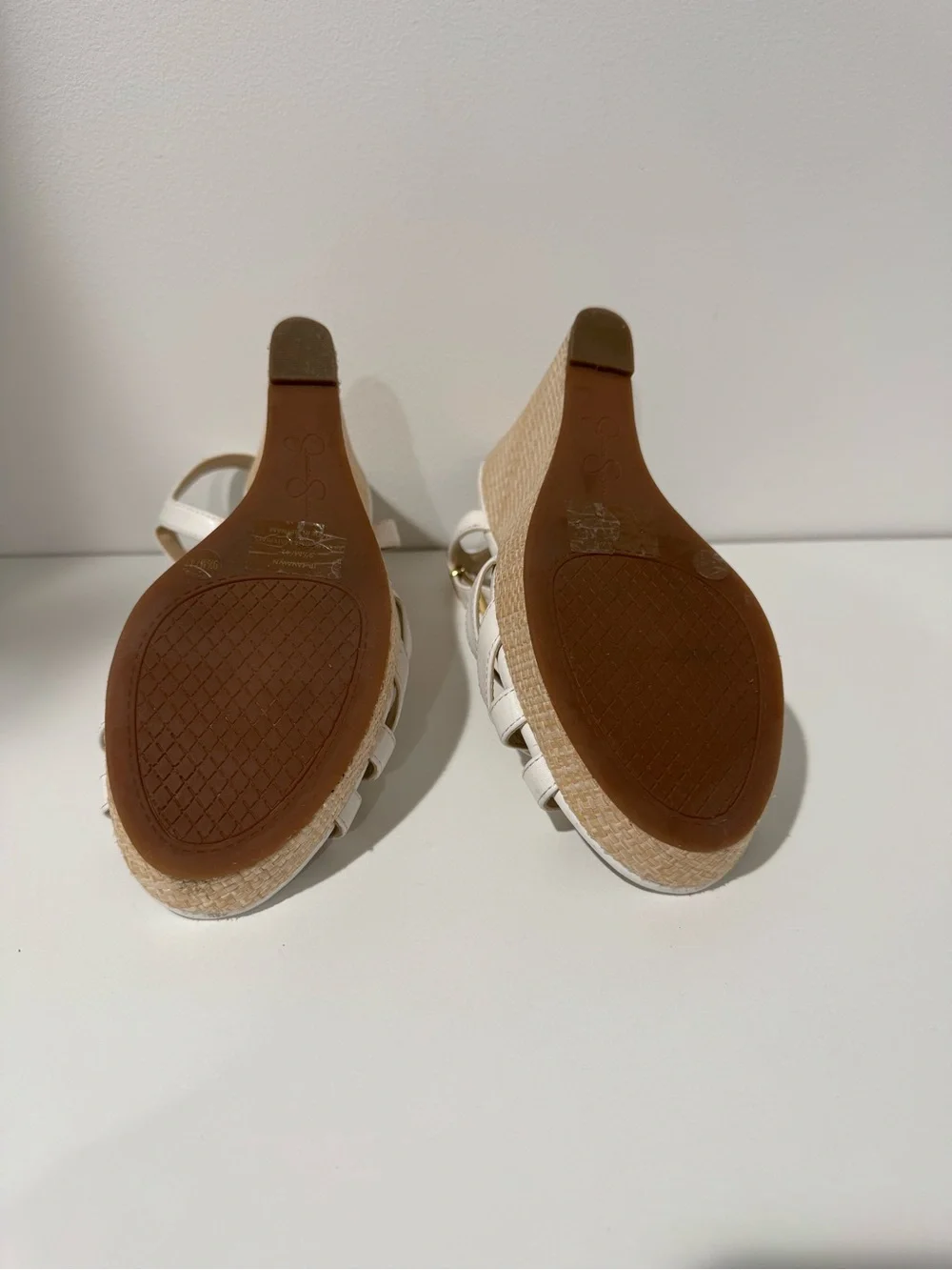 Jessica Simpson white leather